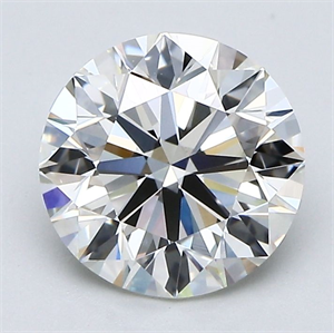 Picture of Natural Diamond 2.23 Carats, Round with Excellent Cut, J Color, VS1 Clarity and Certified by GIA