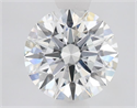 Lab Grown Diamond 1.52 Carats, Round with Ideal Cut, F Color, VS2 Clarity and Certified by IGI