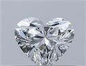 Natural Diamond 0.37 Carats, Heart with  Cut, E Color, VVS1 Clarity and Certified by GIA