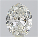 Natural Diamond 1.50 Carats, Oval with  Cut, I Color, SI2 Clarity and Certified by GIA