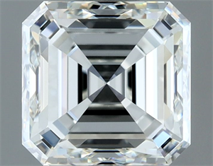 Foto Diamante Natural 1.71 quilates, Asscher , Color H, claridad VVS1 y certificado IGI de