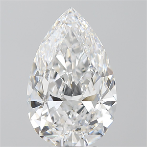Picture of Natural Diamond 5.01 Carats, Pear with  Cut, D Color, VS1 Clarity and Certified by GIA
