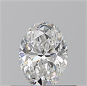 Natural Diamond 0.50 Carats, Oval with  Cut, E Color, VVS2 Clarity and Certified by GIA