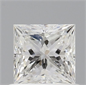 Natural Diamond 0.62 Carats, Princess with  Cut, G Color, VVS2 Clarity and Certified by GIA