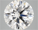 Lab Grown Diamond 4.04 Carats, Round with Ideal Cut, D Color, VS1 Clarity and Certified by IGI