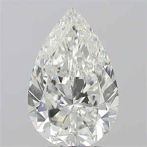 Foto Diamante Natural 3.02 quilates, De pera , Color H, claridad SI2 y certificado GIA de