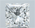 Natural Diamond 1.06 Carats, Princess with  Cut, G Color, VS1 Clarity and Certified by GIA