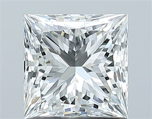 Picture of Natural Diamond 1.06 Carats, Princess with  Cut, G Color, VS1 Clarity and Certified by GIA