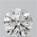 Natural Diamond 0.94 Carats, Round with Excellent Cut, G Color, SI1 Clarity and Certified by HRD