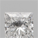 Natural Diamond 0.19 Carats, Princess with  Cut, E Color, VS1 Clarity and Certified by IGI