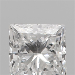 Picture of Natural Diamond 0.19 Carats, Princess with  Cut, E Color, VS1 Clarity and Certified by IGI