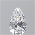 Natural Diamond 0.70 Carats, Pear with  Cut, D Color, VS2 Clarity and Certified by GIA