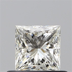 Picture of Natural Diamond 0.50 Carats, Princess with  Cut, J Color, VVS1 Clarity and Certified by GIA
