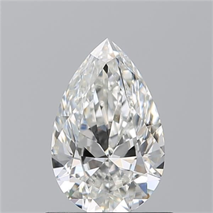 Picture of Natural Diamond 0.71 Carats, Pear with  Cut, H Color, VS1 Clarity and Certified by GIA