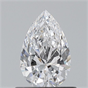 Natural Diamond 0.61 Carats, Pear with  Cut, D Color, VS1 Clarity and Certified by GIA