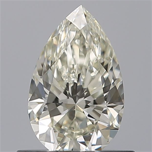 Picture of Natural Diamond 0.51 Carats, Pear with  Cut, I Color, IF Clarity and Certified by IGI