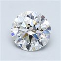 Natural Diamond 2.80 Carats, Round with Excellent Cut, D Color, VS1 Clarity and Certified by GIA