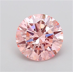 Picture of Lab Grown Diamond 2.22 Carats, Round with Excellent Cut, Fancy Pink Color, VVS2 Clarity and Certified by IGI