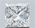 Natural Diamond 1.01 Carats, Princess with  Cut, F Color, SI2 Clarity and Certified by GIA