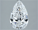 Natural Diamond 2.51 Carats, Pear with  Cut, D Color, VS2 Clarity and Certified by GIA