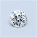 Natural Diamond 0.45 Carats, Round with Very Good Cut, F Color, SI1 Clarity and Certified by GIA
