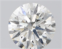 Natural Diamond 0.59 Carats, Round with Excellent Cut, F Color, VS2 Clarity and Certified by GIA