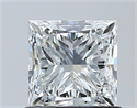 Diamante Natural 1.01 quilates, Princesa , Color F, claridad VS2 y certificado GIA