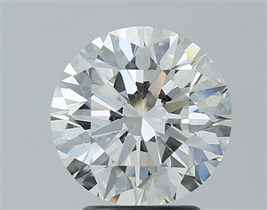 Picture of Natural Diamond 2.70 Carats, Round with Excellent Cut, H Color, VS2 Clarity and Certified by IGI