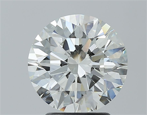 Picture of Natural Diamond 2.70 Carats, Round with Excellent Cut, H Color, VS2 Clarity and Certified by IGI