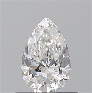 Picture of Natural Diamond 0.51 Carats, Pear with  Cut, G Color, VS2 Clarity and Certified by GIA
