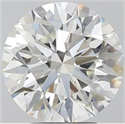 Natural Diamond 3.70 Carats, Round with Excellent Cut, H Color, VS2 Clarity and Certified by GIA