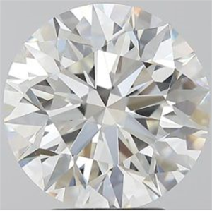 Picture of Natural Diamond 3.70 Carats, Round with Excellent Cut, H Color, VS2 Clarity and Certified by GIA