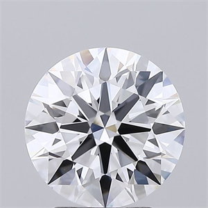 Picture of Lab Grown Diamond 2.50 Carats, Round with Ideal Cut, D Color, IF Clarity and Certified by IGI