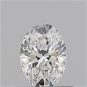 Natural Diamond 0.52 Carats, Oval with  Cut, D Color, VS2 Clarity and Certified by GIA