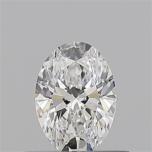 Picture of Natural Diamond 0.52 Carats, Oval with  Cut, D Color, VS2 Clarity and Certified by GIA