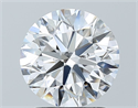 Natural Diamond 1.80 Carats, Round with Excellent Cut, D Color, SI1 Clarity and Certified by GIA