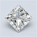 Diamante Natural 1.10 quilates, Princesa , Color J, claridad VS2 y certificado GIA