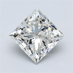 Foto Diamante Natural 1.10 quilates, Princesa , Color J, claridad VS2 y certificado GIA de