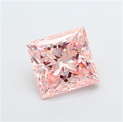 Picture of Lab Grown Diamond 2.32 Carats, Princess with  Cut, Fancy Intense Pink Color, VS1 Clarity and Certified by IGI