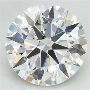 Picture of Lab Grown Diamond 4.22 Carats, Round with Excellent Cut, D Color, VVS1 Clarity and Certified by GIA