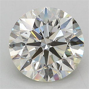 Picture of Lab Grown Diamond 3.02 Carats, Round with Excellent Cut, J Color, VS1 Clarity and Certified by IGI