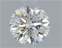 Natural Diamond 0.55 Carats, Round with Excellent Cut, I Color, SI1 Clarity and Certified by GIA