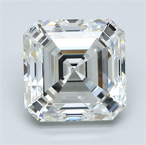 Picture of Natural Diamond 2.14 Carats, Asscher with  Cut, I Color, VS1 Clarity and Certified by GIA