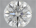 Natural Diamond 0.71 Carats, Round with Excellent Cut, H Color, SI2 Clarity and Certified by GIA