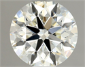 Natural Diamond 0.80 Carats, Round with Excellent Cut, K Color, VVS2 Clarity and Certified by GIA