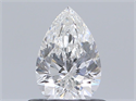 Natural Diamond 0.54 Carats, Pear with  Cut, D Color, VVS2 Clarity and Certified by GIA
