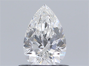 Picture of Natural Diamond 0.54 Carats, Pear with  Cut, D Color, VVS2 Clarity and Certified by GIA