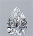 Diamante Natural 0.40 quilates, De pera , Color F, claridad VVS2 y certificado GIA