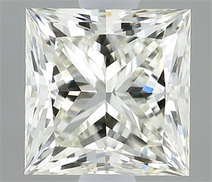 Picture of Natural Diamond 0.57 Carats, Princess with  Cut, I Color, IF Clarity and Certified by IGI