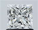 Natural Diamond 1.01 Carats, Princess with  Cut, H Color, VVS2 Clarity and Certified by GIA